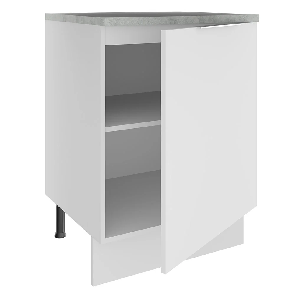 Balcão Madesa Stella 60 cm 1 Porta Branco - Image 4