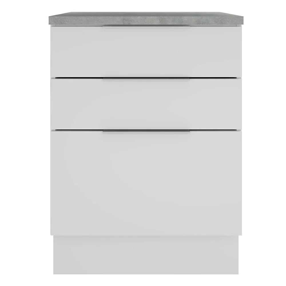 Balcão Madesa Stella 60 cm 3 Gavetas Branco - Image 9