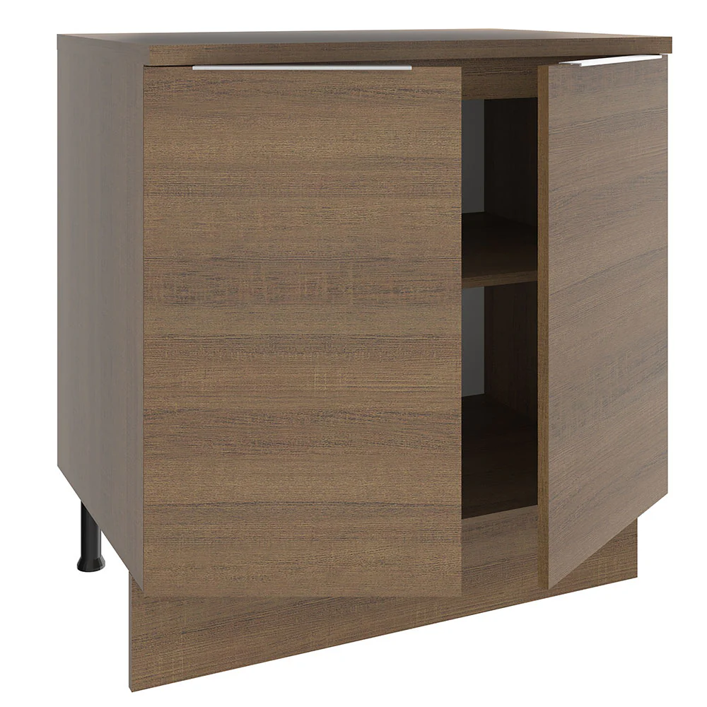 Balcão Madesa Stella 80 x 60 cm 2 Portas (Com Tampo) Rustic - Image 4