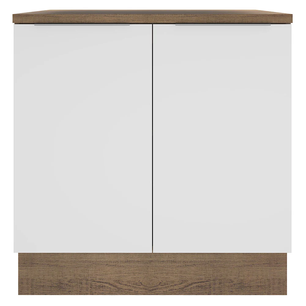 Balcão Madesa Stella 80 x 60 cm 2 Portas (Com Tampo) Rustic/Branco - Image 10