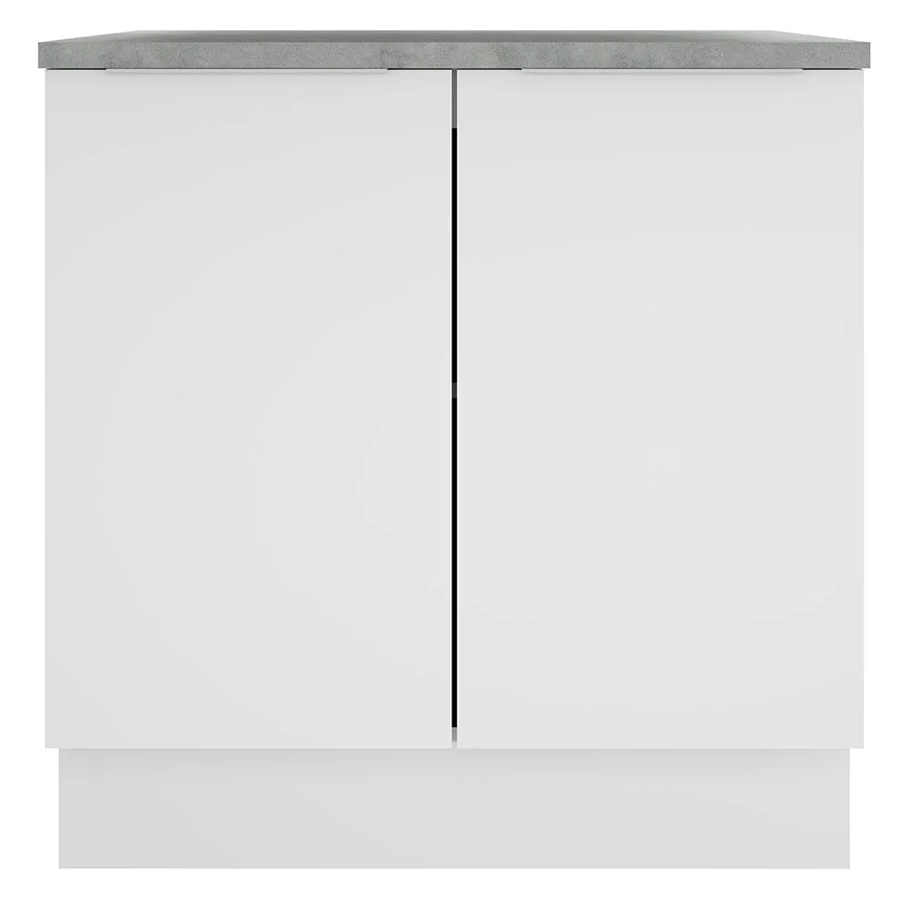 Balcão Madesa Stella 80 cm 2 Portas Branco - Image 9