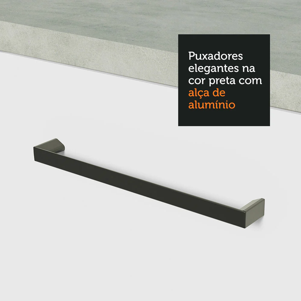 Balcão Multiuso 80cm 2 Portas Branco Agata Madesa - Image 6