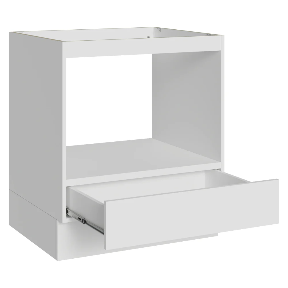 Balcão para Forno/Micro-ondas 70 x 60 cm 1 Gaveta (Sem Tampo) Branco Madesa - Image 6