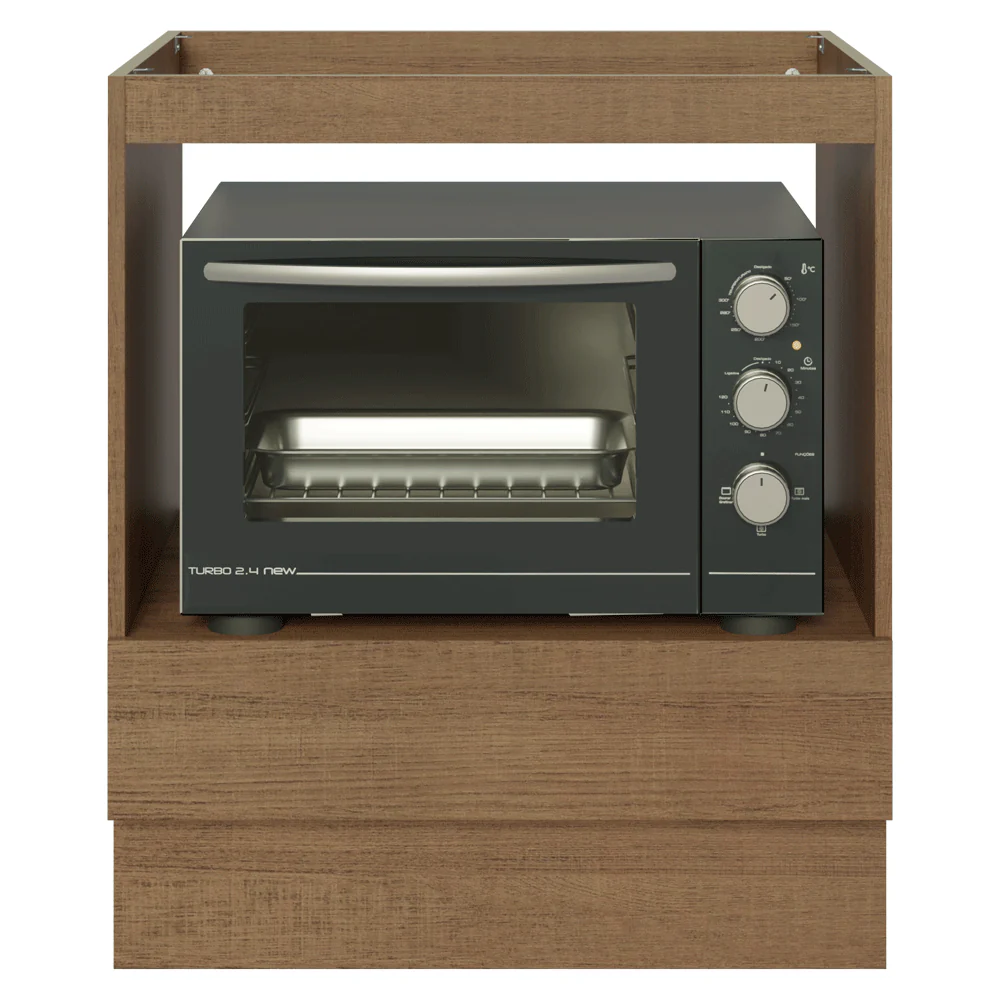Balcão para Forno/Micro-ondas 70 x 60 cm 1 Gaveta (Sem Tampo) Rustic Madesa - Image 7