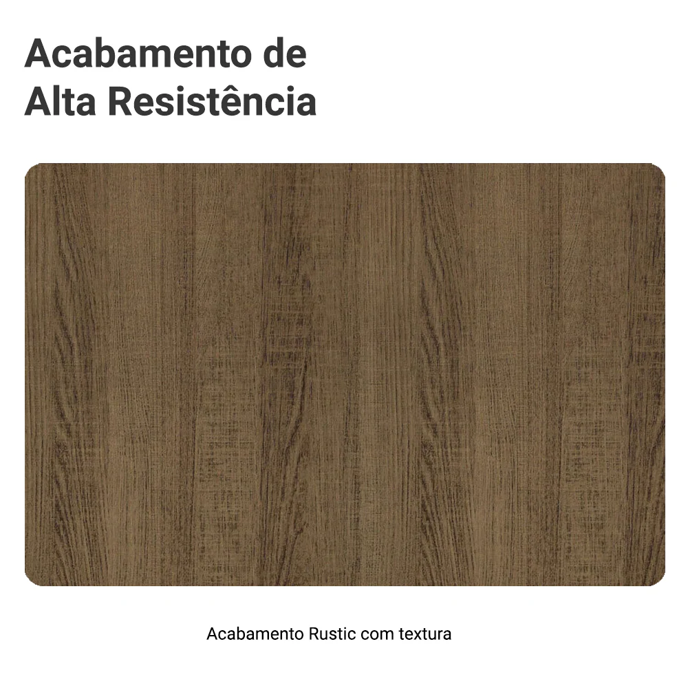 Balcão Cozinha 120 x 60 cm 1 Portas e 2 Gavetas (Com Tampo) Rustic Stella Madesa - Image 10