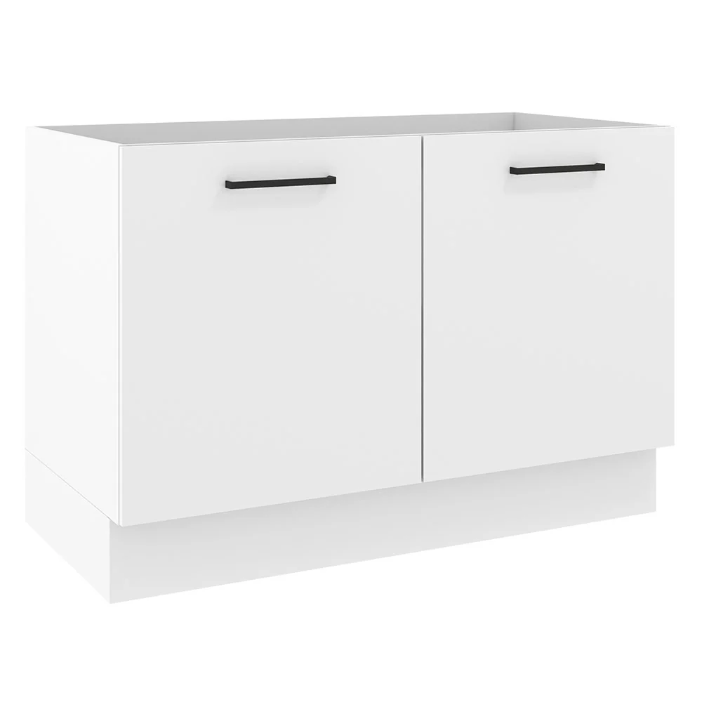Balcão de Pia Madesa Agata 2 Portas Branco