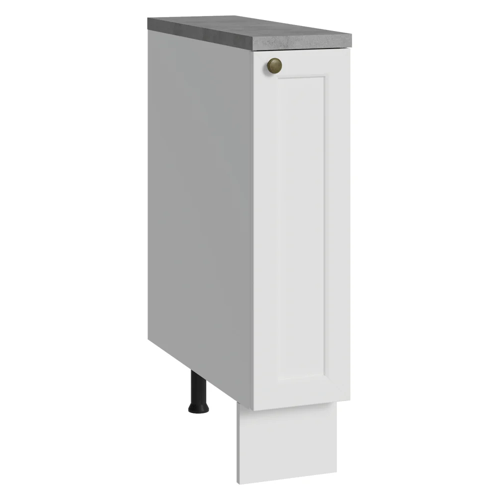 Balcão Porta-Temperos 20x60 cm 1 Porta (Com Tampo) Branco Vik Madesa