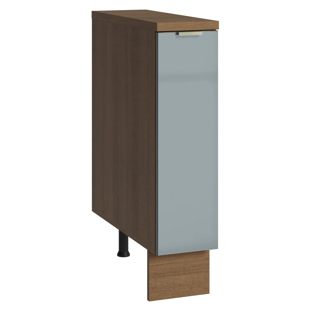 Balcão Porta-Temperos 20 cm 1 Porta Rustic/Cinza Lux Madesa