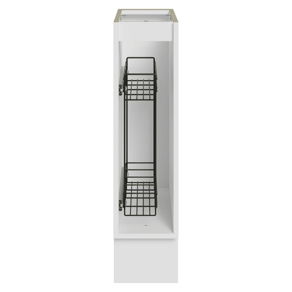 Balcão Porta-Temperos 20 cm 1 Porta (Sem Tampo) Branco/Crema Vik Madesa - Image 12