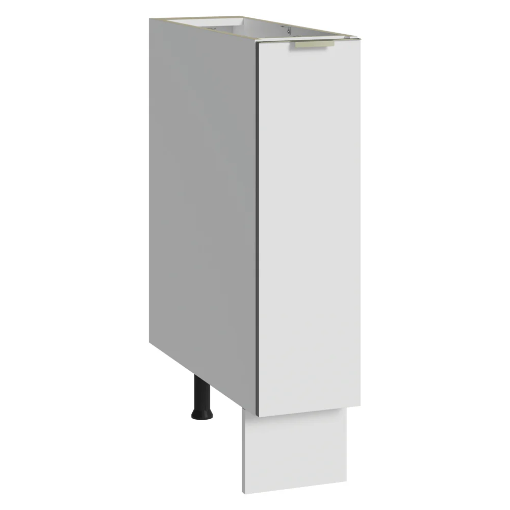 Balcão Porta-Temperos 20 x 60 cm 1 Porta (Sem Tampo) Branco Veludo Lux Madesa