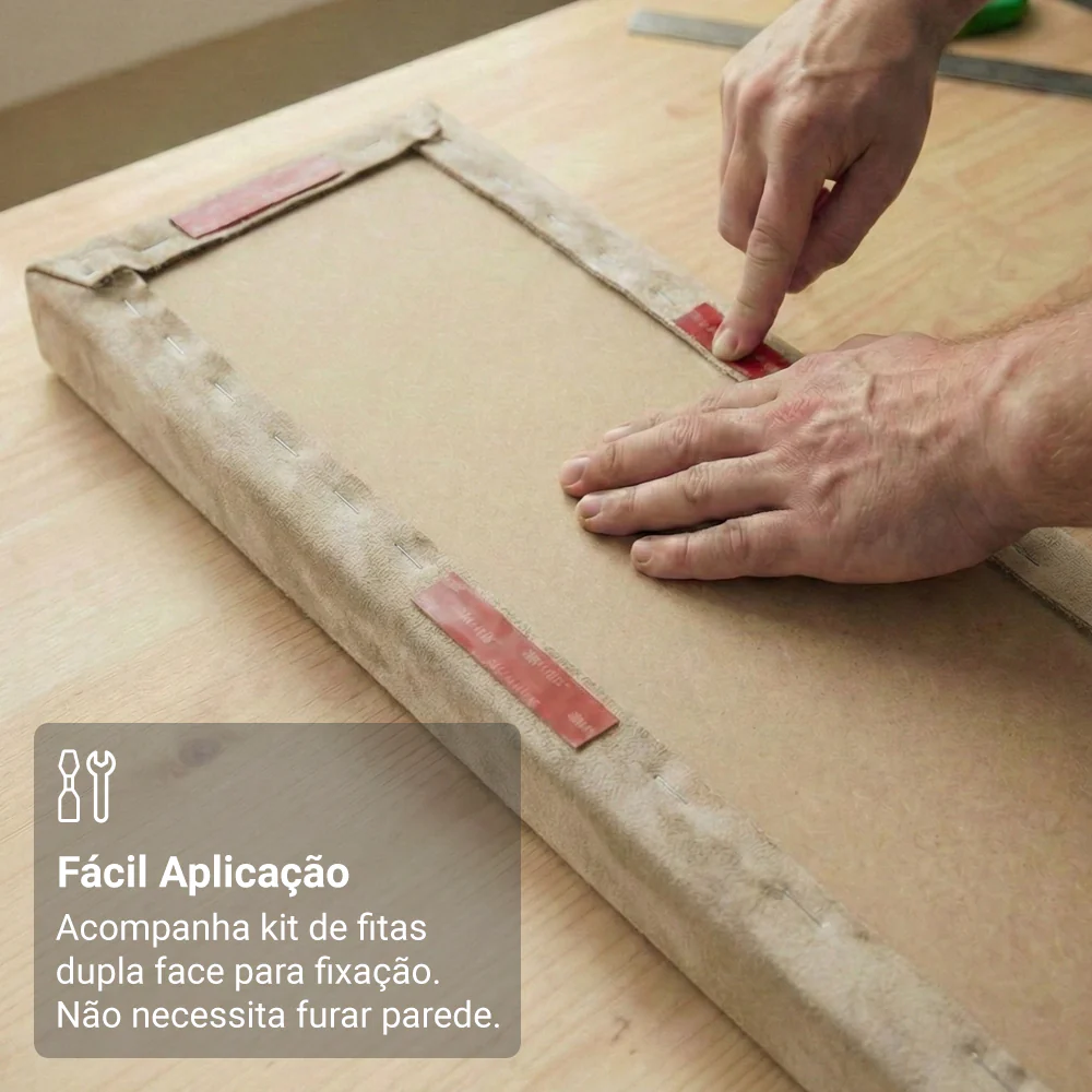 Cabeceira Estofada Modular Kit 9 Peças para Camas até Casal/Queen Imperial Madesa - Image 6