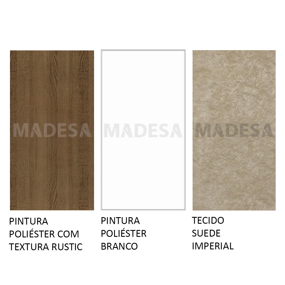 Conjunto Sala de Jantar Madesa Grazi Mesa Tampo de Vidro com 4 Cadeiras Rustic/Branco/Imperial - Image 10