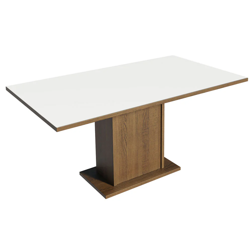 Conjunto Sala de Jantar Tampo de Madeira 6 Cadeiras Rustic/Branco/Imperial Bosque Madesa - Image 6