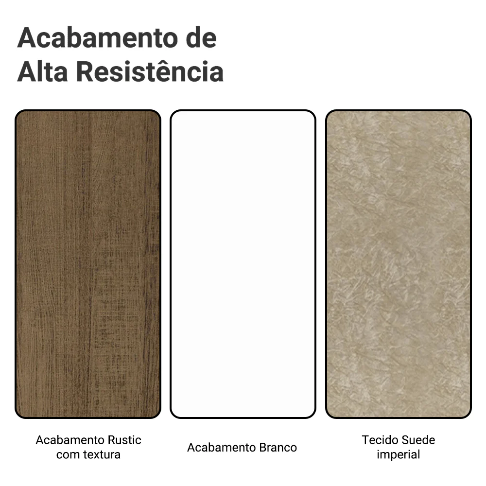 Conjunto Sala de Jantar Tampo de Madeira 6 Cadeiras Rustic/Branco/Imperial Hortelã Madesa - Image 10