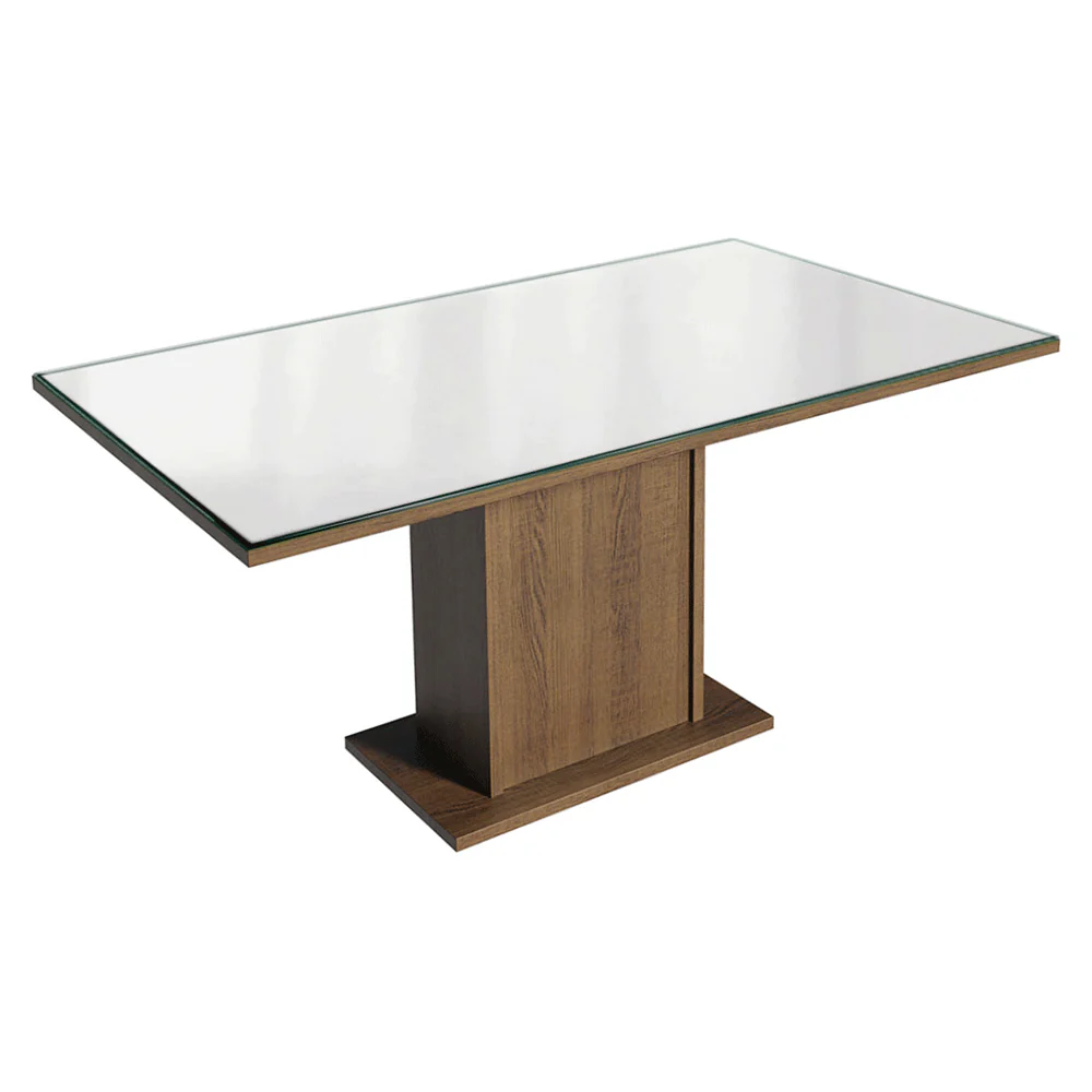 Conjunto Sala de Jantar Tampo de Vidro 6 Cadeiras Rustic/Branco/Imperial Dália Madesa - Image 6