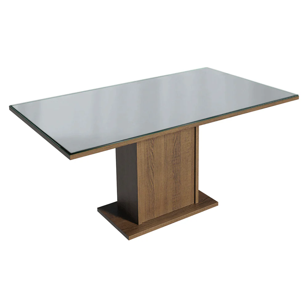 Conjunto Sala de Jantar Tampo de Vidro 6 Cadeiras Rustic/Cinza/Silver Dália Madesa - Image 6