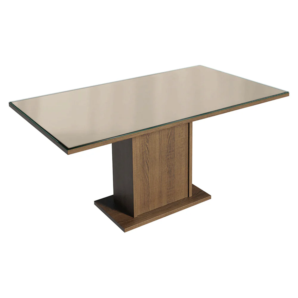 Conjunto Sala de Jantar Tampo de Vidro 6 Cadeiras Rustic/Crema/Imperial Dália Madesa - Image 6