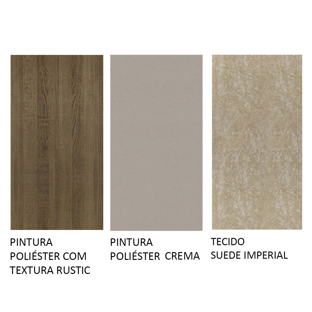 Conjunto Sala de Jantar Mesa Tampo de Madeira 4 Cadeiras Rustic/Crema/Imperial Ashley Madesa - Image 10