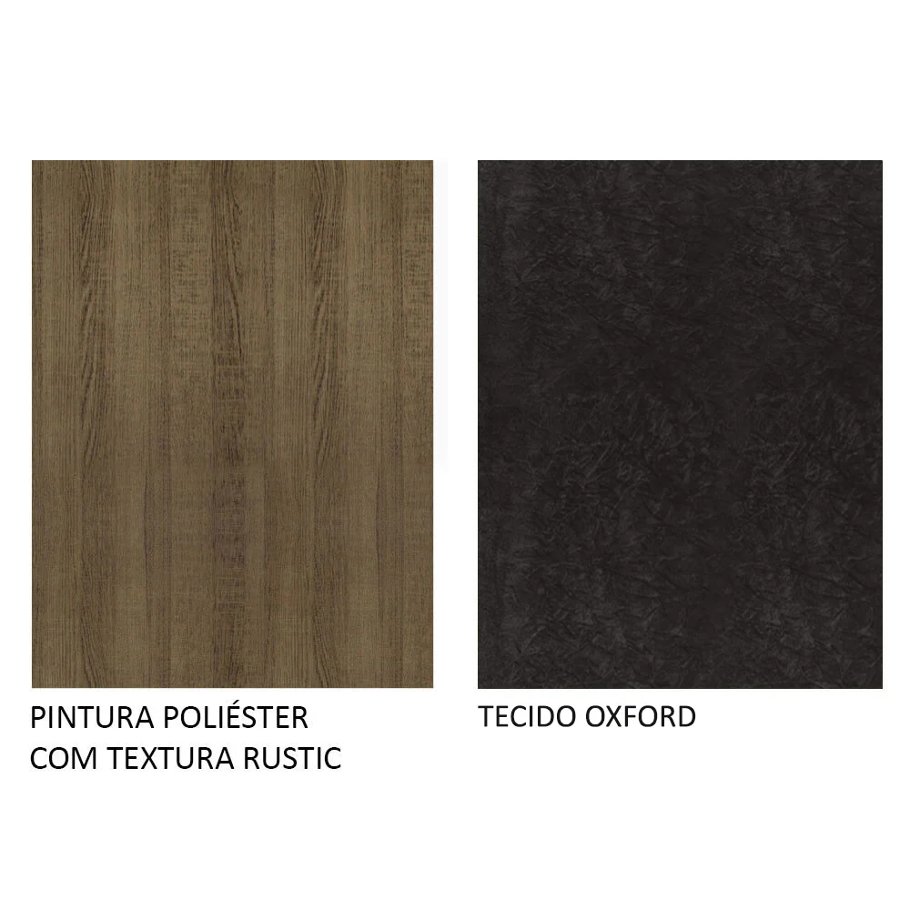 Conjunto Sala de Jantar Mesa Tampo de Madeira 4 Cadeiras Rustic/Oxford Cindy Madesa - Image 10
