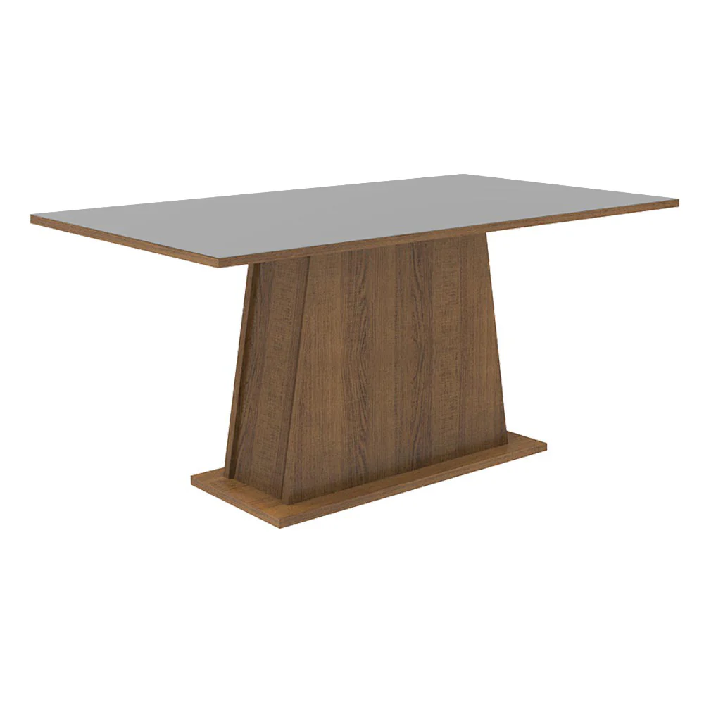 Conjunto Sala de Jantar Mesa Tampo de Madeira 6 Cadeiras Rustic/Cinza/Imperial Britney Madesa - Image 6