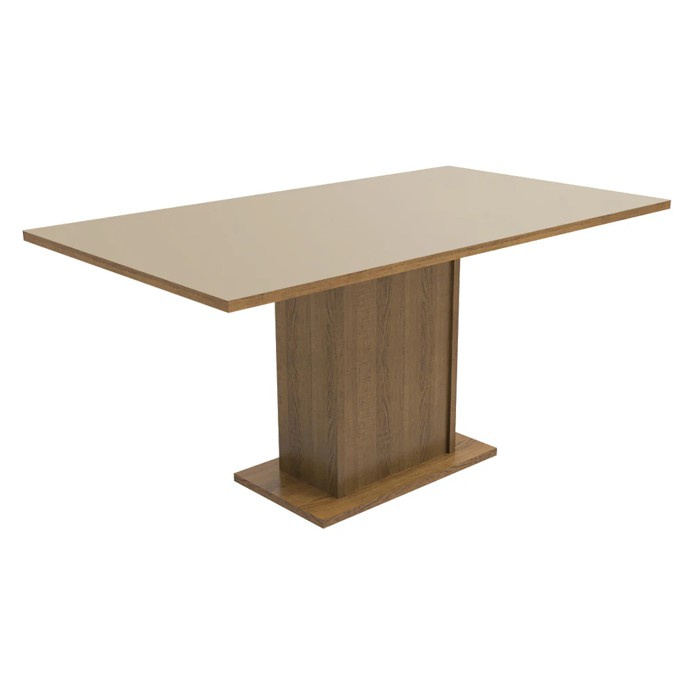 Conjunto Sala de Jantar Mesa Tampo de Madeira 6 Cadeiras Rustic/Crema/Imperial Renata Madesa - Image 5