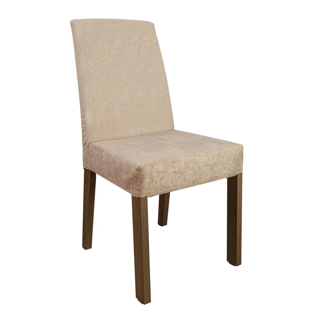 Conjunto Sala de Jantar Mesa Tampo de Madeira 6 Cadeiras Rustic/Crema/Imperial Renata Madesa - Image 7