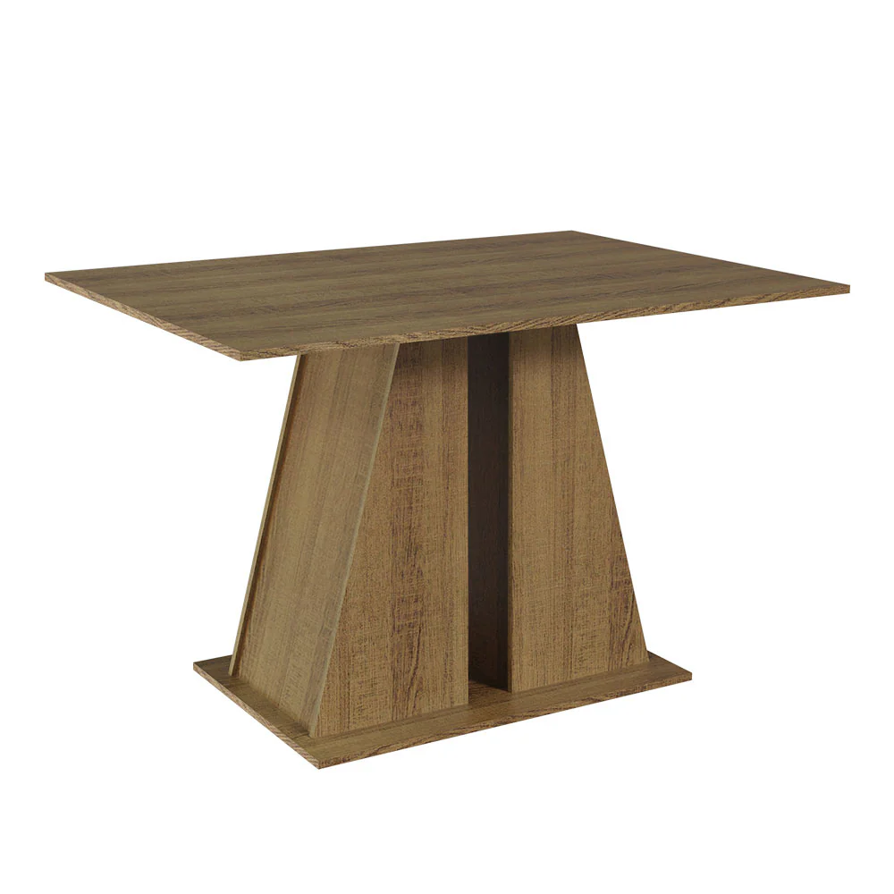 Conjunto Sala de Jantar Mesa Tampo de Madeira 6 Cadeiras Rustic/Oxford Fabiana Madesa - Image 5