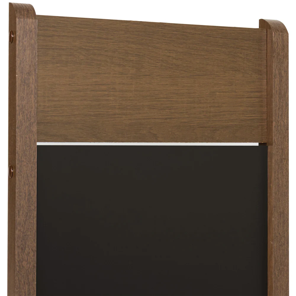 Conjunto Sala de Jantar Mesa Tampo de Madeira 6 Cadeiras Rustic/Preto Beverly Madesa - Image 7