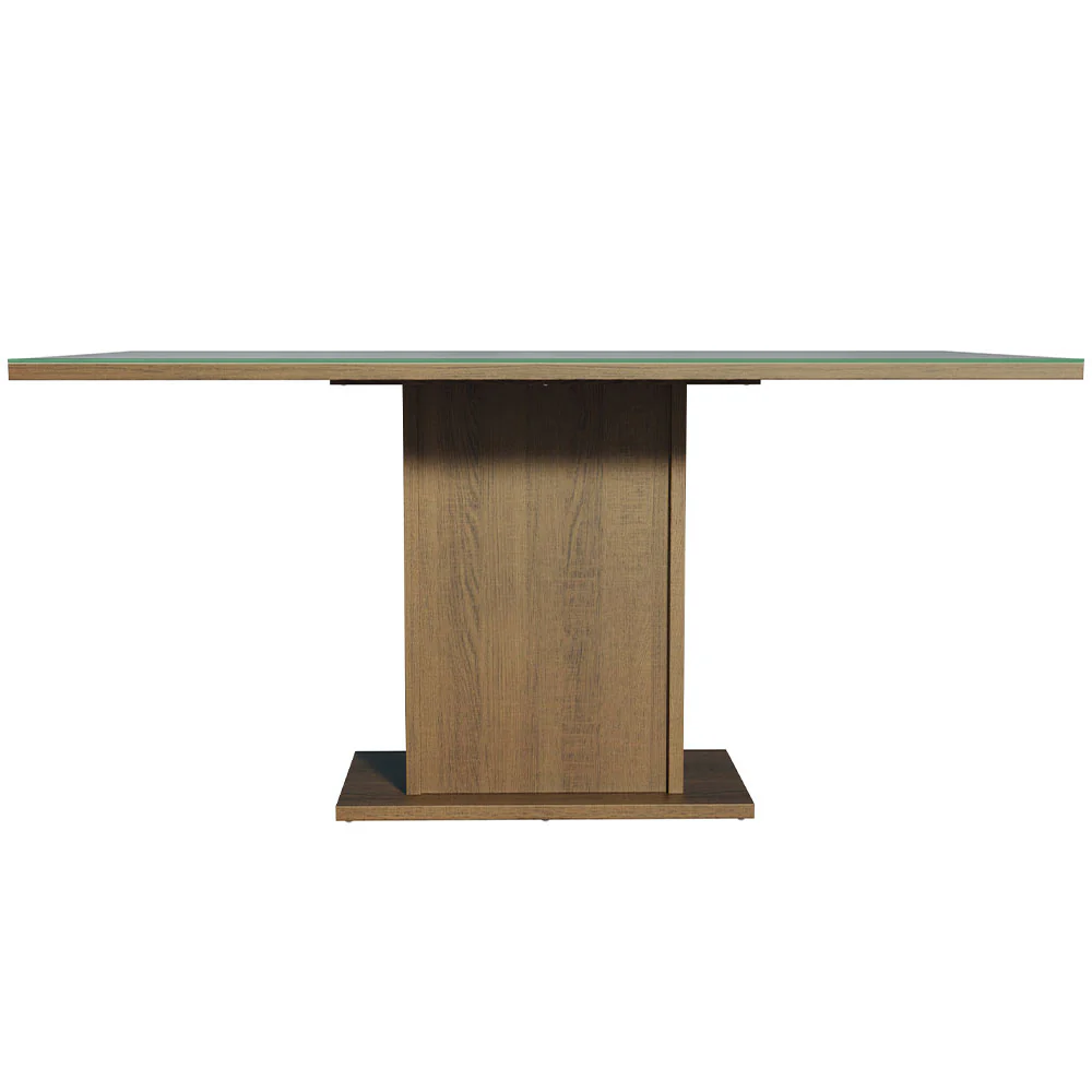 Conjunto Sala de Jantar Mesa Tampo de Vidro 4 Cadeiras Rustic/Cinza/Silver Marilia Madesa - Image 5
