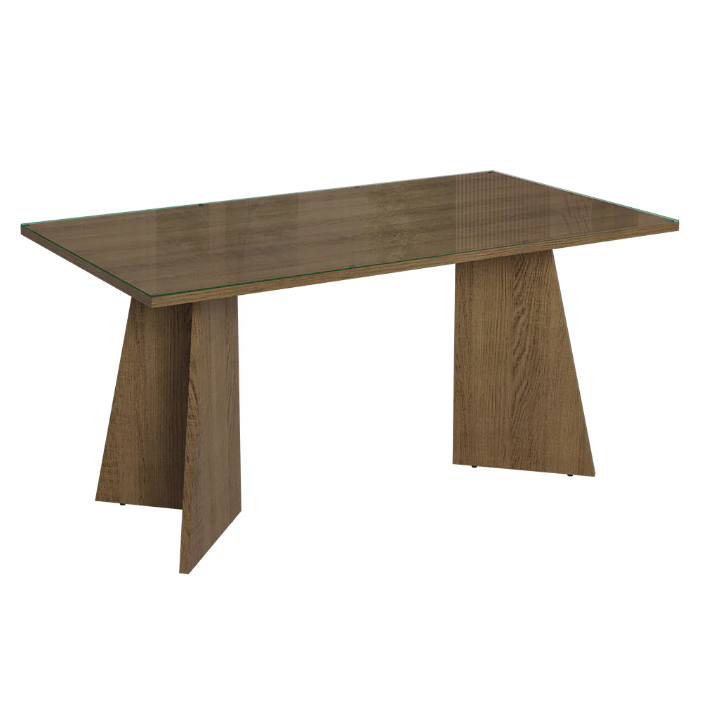 Conjunto Sala de Jantar Tampo de Vidro 6 Cadeiras Rustic/Imperial Sintra Madesa - Image 6