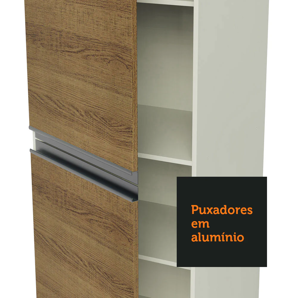 Armário de Cozinha Compacta 100% MDF 170 cm Branco/Rustic/Crema Smart Madesa 01 - Image 8