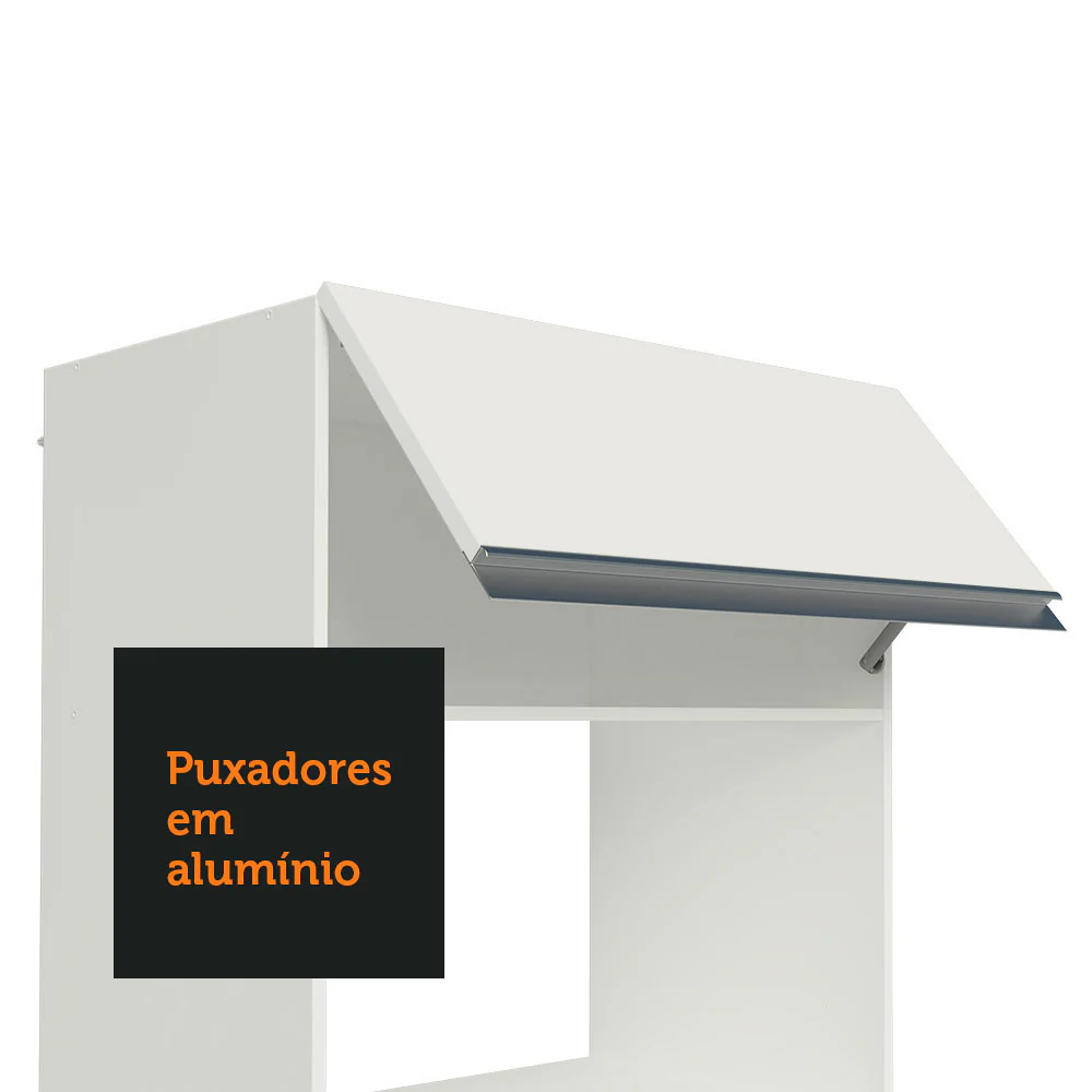 Armário de Cozinha Compacta 100% MDF 190 cm Frentes Branco Smart Madesa 01 - Image 7
