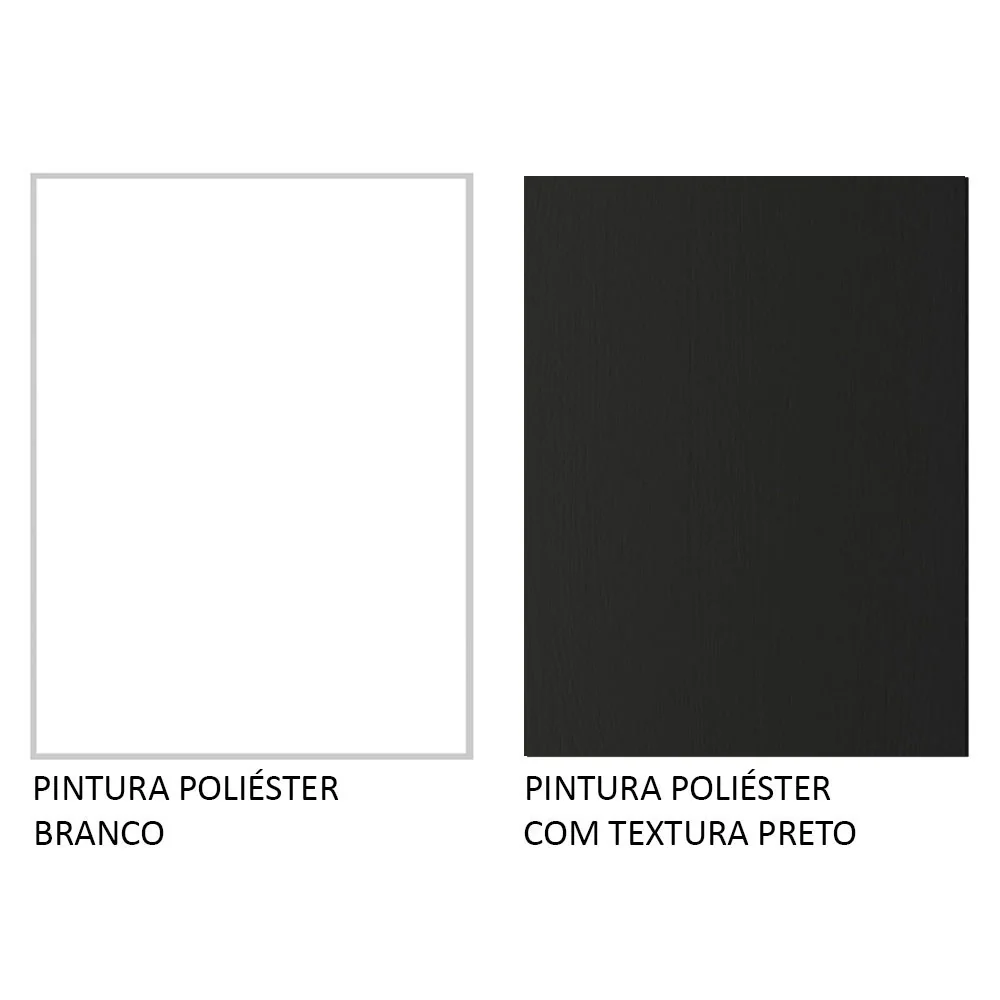 Armário de Cozinha Compacta 180cm Branco/Preto Topazio Madesa 86 - Image 9