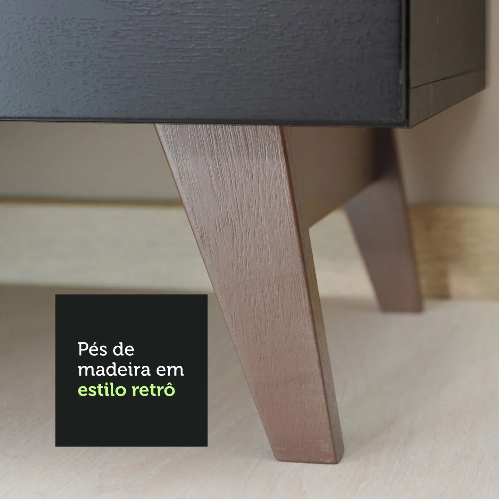 Armário de Cozinha Completa de Canto 332cm Preto Reims Madesa 02 - Image 6