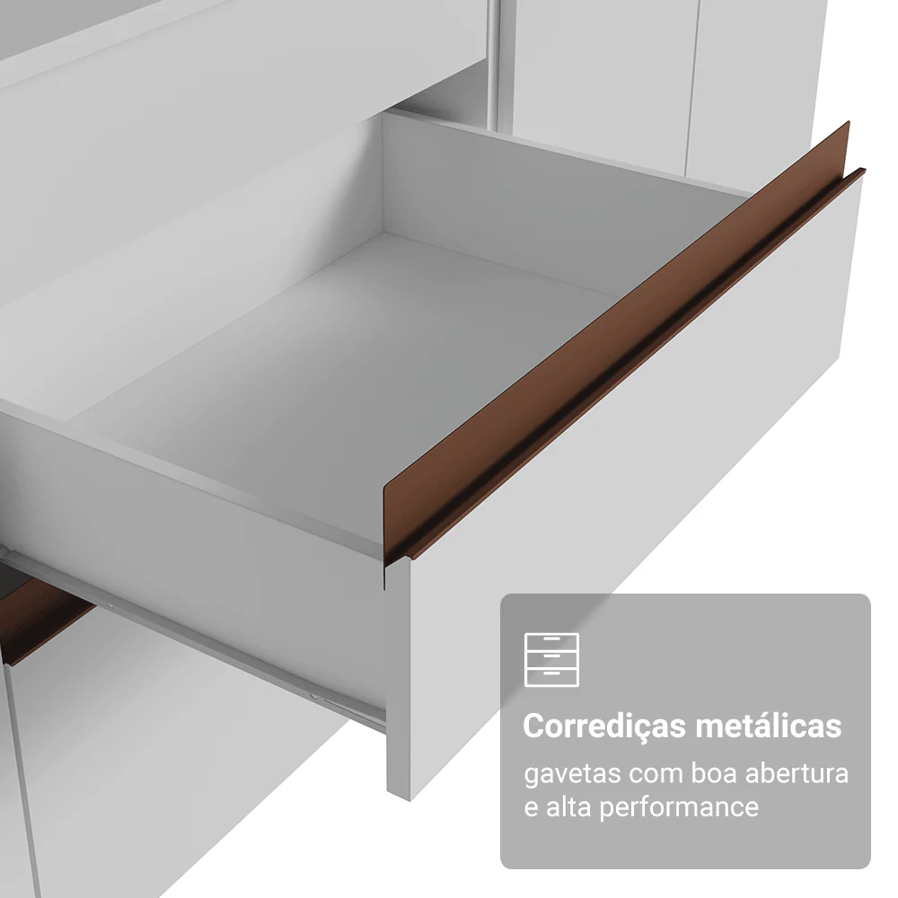 Armário de Cozinha Completa 310cm Branco Reims Madesa 02 - Image 6