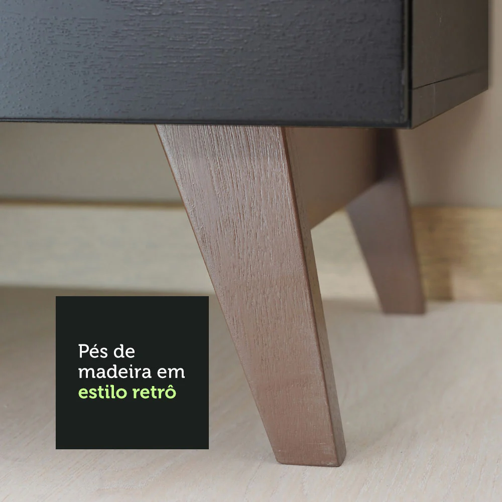 Armário de Cozinha Completa 260cm Preto Reims Madesa XC01 - Image 6