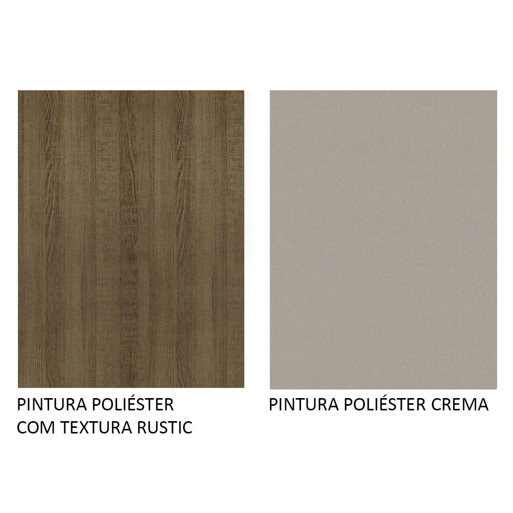 Armário de Cozinha Completa 290cm Rustic/Crema Safira Madesa 03 - Image 11