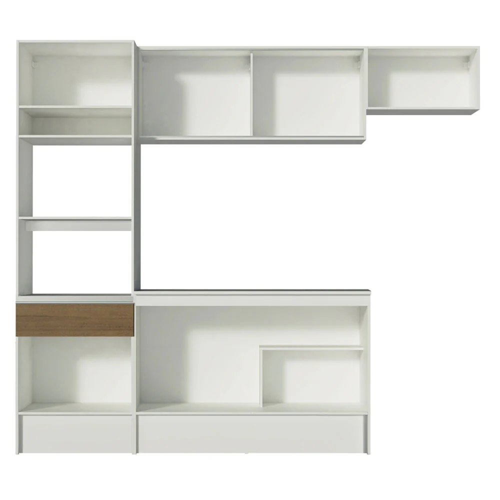 Armário de Cozinha Completa 240cm Branco/Rustic Topazio Madesa 01 - Image 11