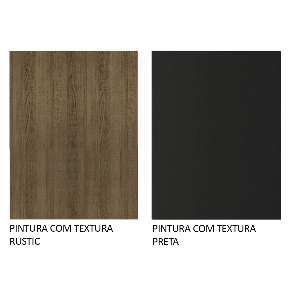 Estante Multiuso + Prateleiras para Lavanderia 139cm Rustic/Preto Madesa - Image 9