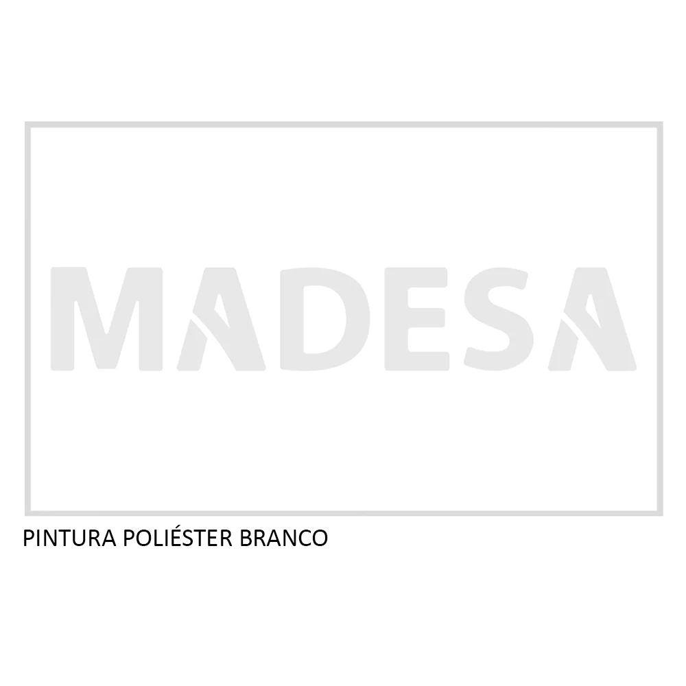 Guarda-Roupa Casal 100% MDF Madesa Eros 3 Portas de Correr com Espelho Branco - Image 7