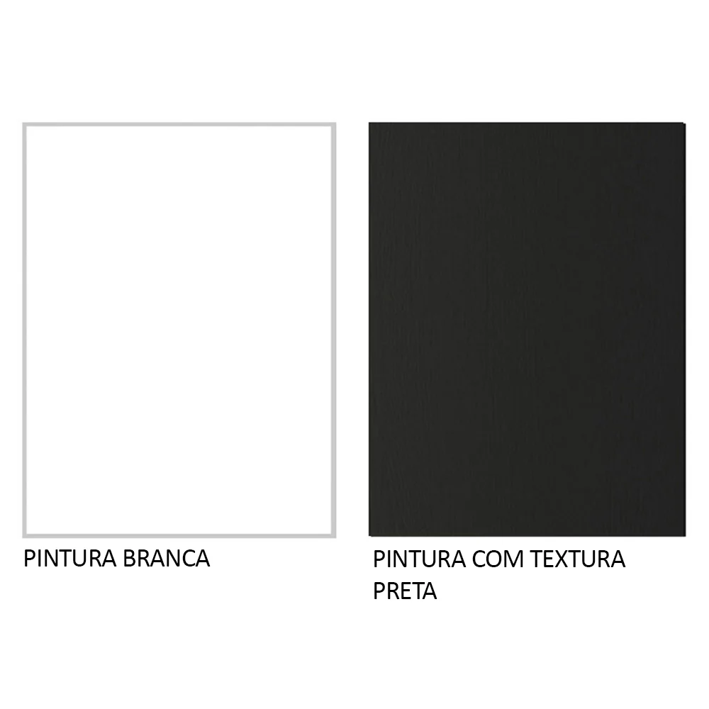 Guarda-Roupa Casal 3 Portas de Correr Branco/Preto Nobre Madesa - Image 10