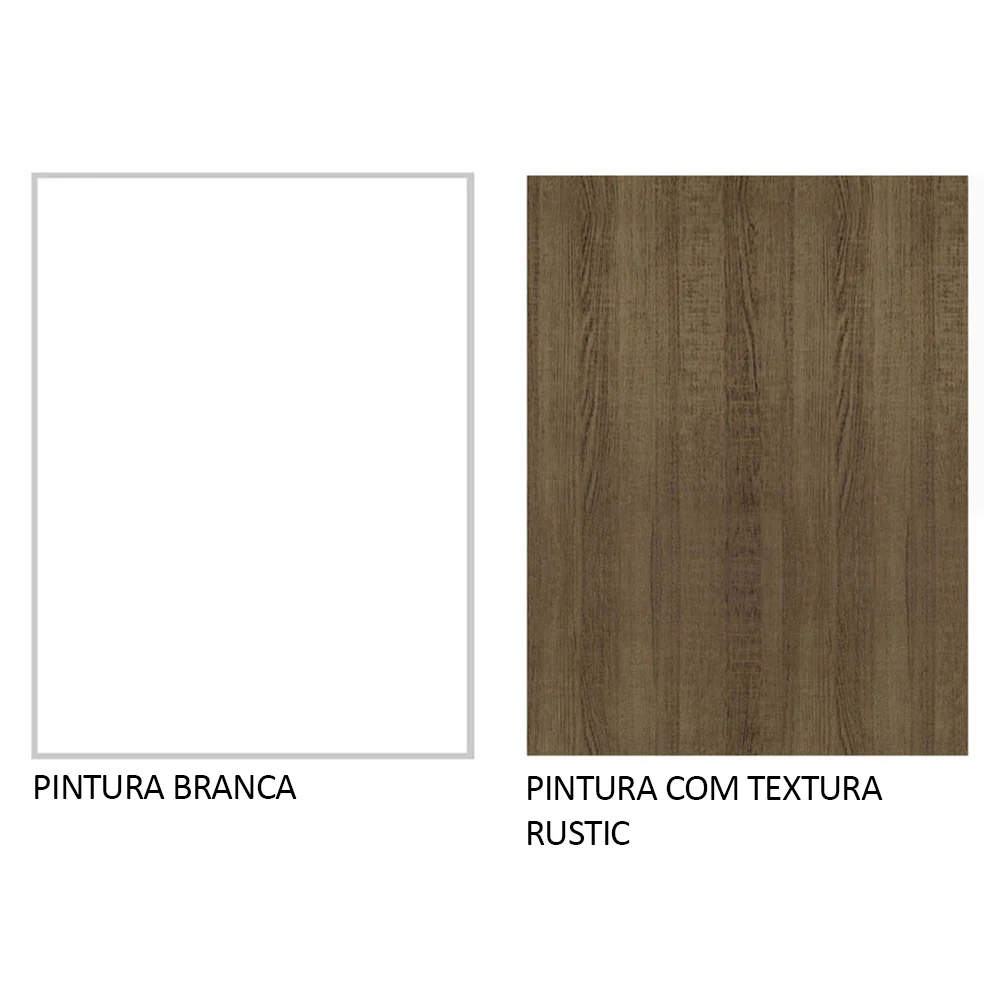 Guarda-Roupa Casal 3 Portas de Correr com Espelhos Branco/Rustic Nobre Madesa - Image 10