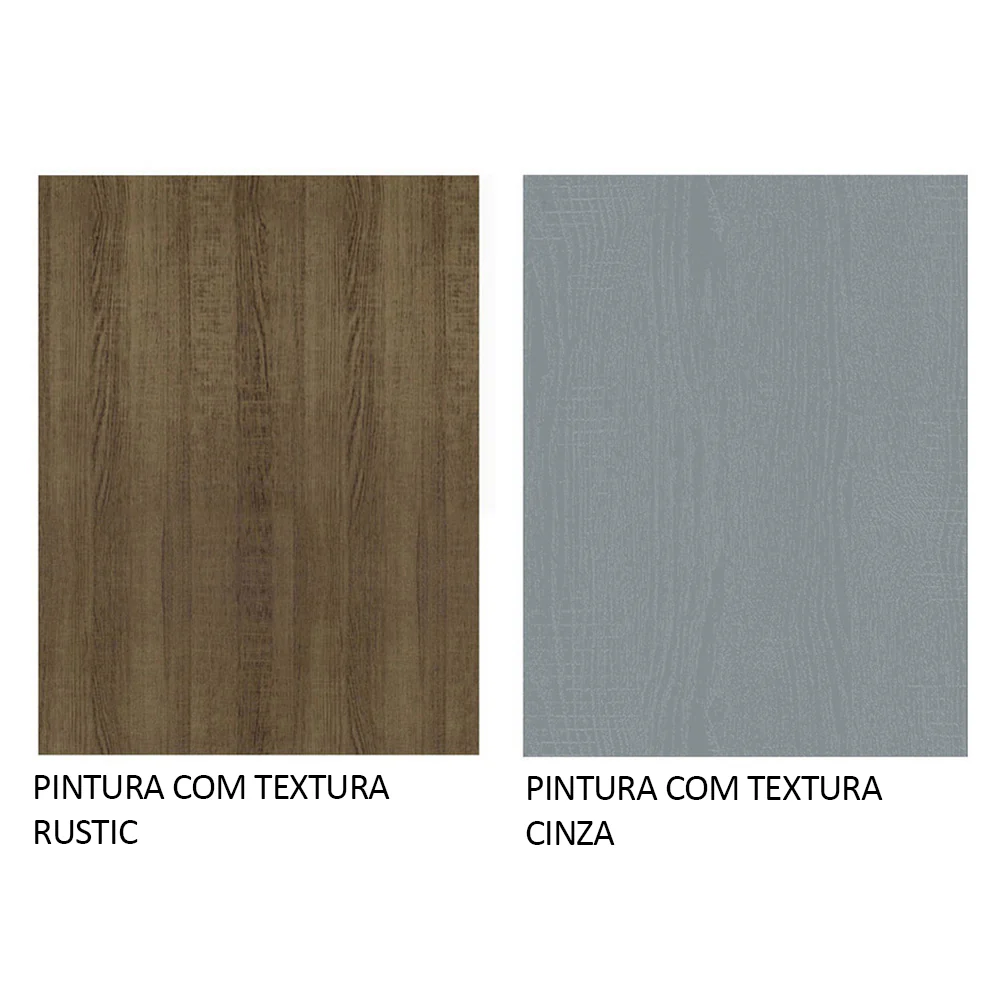 Guarda-Roupa Casal 3 Portas de Correr Rustic/Cinza Nobre Madesa - Image 10