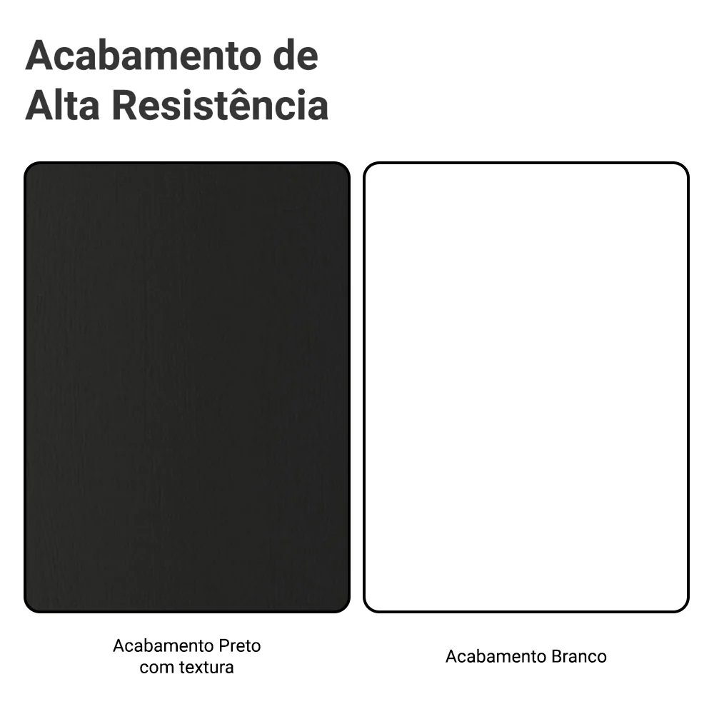 Guarda-Roupa Casal com Pés 3 Portas de Correr de Espelho Preto/Branco Reno Madesa - Image 9