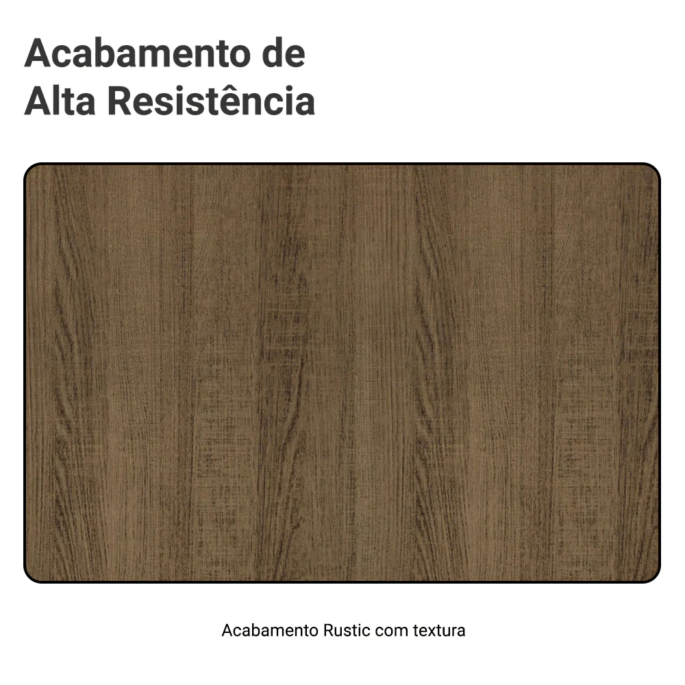Guarda-Roupa Casal Madesa Lyon Plus 3 Portas de Correr de Espelho 4 Gavetas com Pés Rustic - Image 10