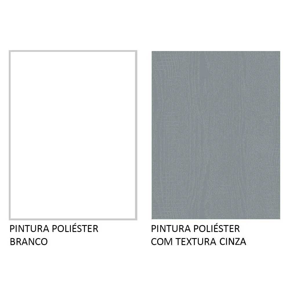 Guarda-Roupa Casal Madesa Mônaco 3 Portas de Correr com Espelho Branco/Cinza - Image 10