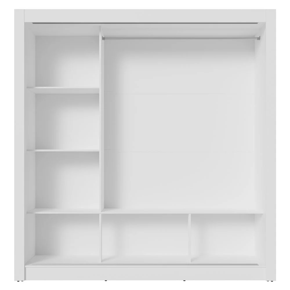Guarda-Roupa Casal Madesa Mônaco 3 Portas de Correr Branco - Image 8