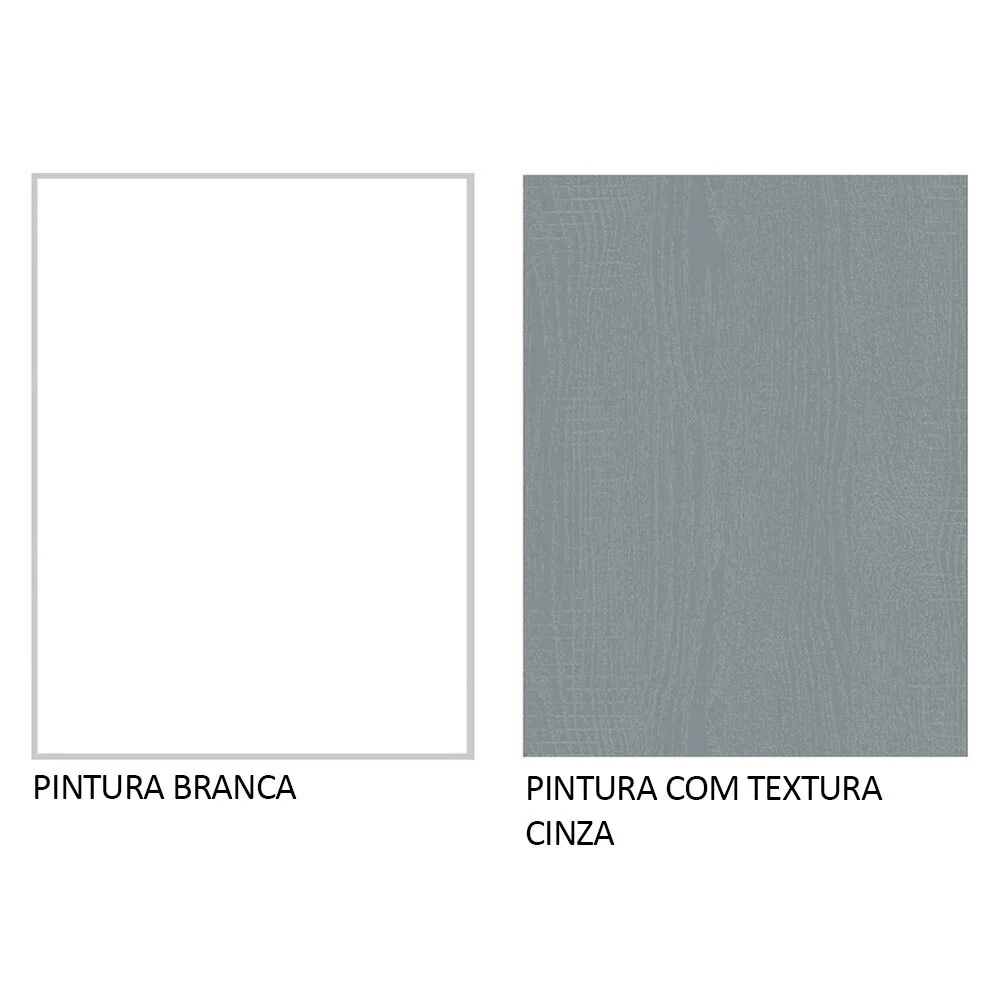 Guarda-Roupa Solteiro 2 Portas de Correr Branco/Cinza Milano Madesa - Image 10