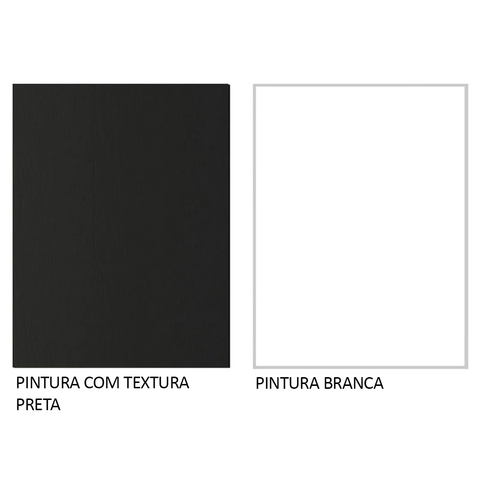 Guarda-Roupa Solteiro 2 Portas de Correr com Espelho Preto/Branco Milano Madesa - Image 6