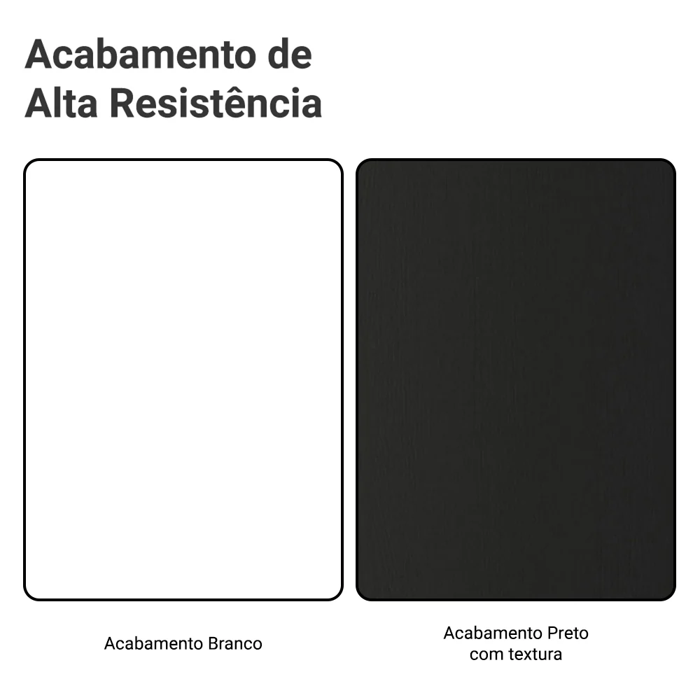 Guarda-Roupa Solteiro com Pés 4 Portas Batentes com Espelho Branco/Preto/Preto Venus Madesa - Image 10